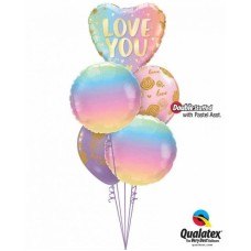 Bukiet 870 You and Me Are Meant to Be! Qualatex #97433-2 97430-2 57056-2 43766-1 43754-1